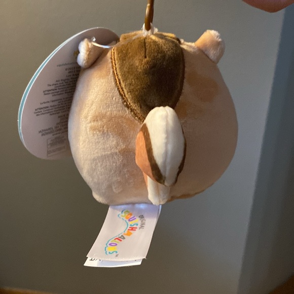 BRAND NEW SQUISHMALLOW CLIP 3.5” NAMED MELZIE THE CHIPMUNK! NWT. YEAR 2023. - Picture 4 of 8